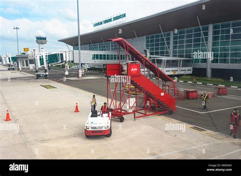 Air Asia Terminal At Sandakan Airport Sabah Borneo Malaysia Stock