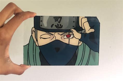 Custom Anime Acrylic Glass Painting Kakashi Hatake Naruto Etsy Uk