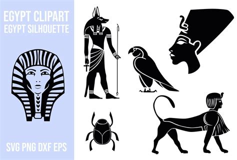 Egypt Silhouette Clip Art Gráfico Por Eddi · Creative Fabrica