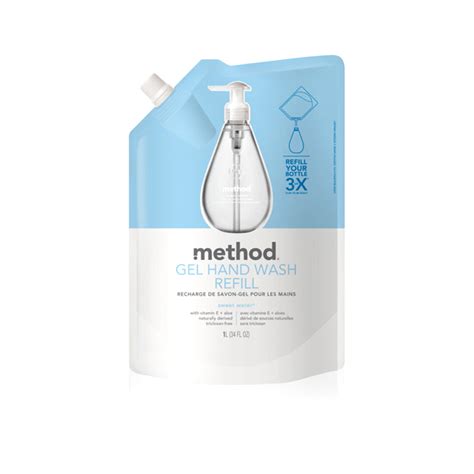 Method Gel Hand Soap Refill Sweet Water 34 Ounce Refills Meijer