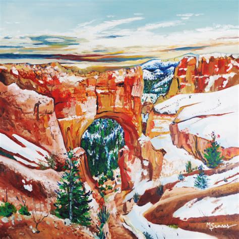 Larche Du Bryce Canyon Peinture Par Marine Sansas Artmajeur