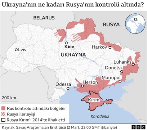 Haritalarla Rusyanın Ukraynayı Işgalinde 8 Gün Rus Güçleri Hersonu