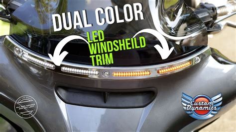 My Custom Dynamics Install Windshield Trim Turn Signals Dual Color Led