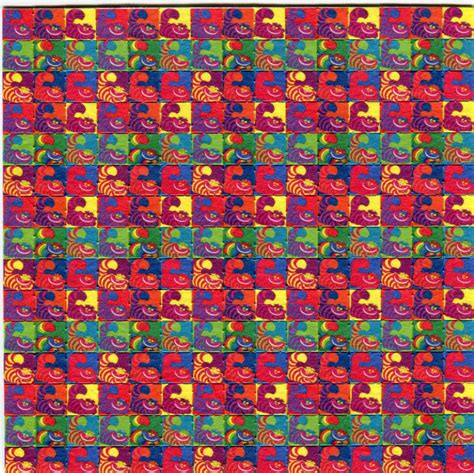 Psychedelic Blotter Art Print Perforated Sheet 225 Hits Acid Etsy