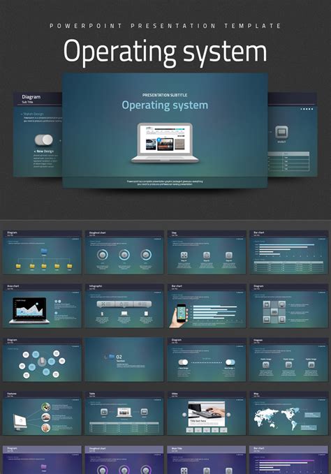 Operating System Powerpoint Template 100133