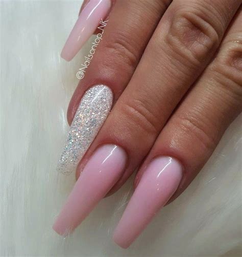 Ballerina Nails Long Ballerina Nails Pink Nails Pink And White Nails