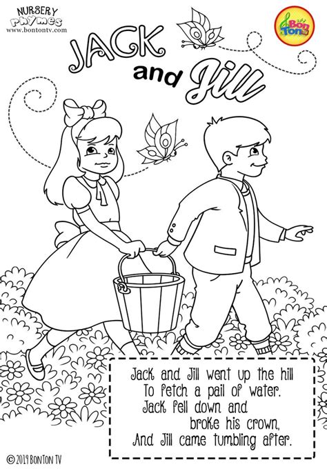 Nursery Rhymes Coloring Pages Free Preschool Printables For Kids