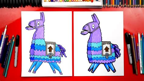 This cute supply llama is a loot cache in fortnite's battle royale. How To Draw The Loot Llama From Fortnite - Art For Kids Hub