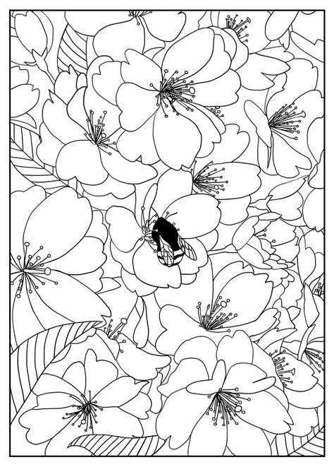 Flower Pattern Coloring Pages Coloring Pages