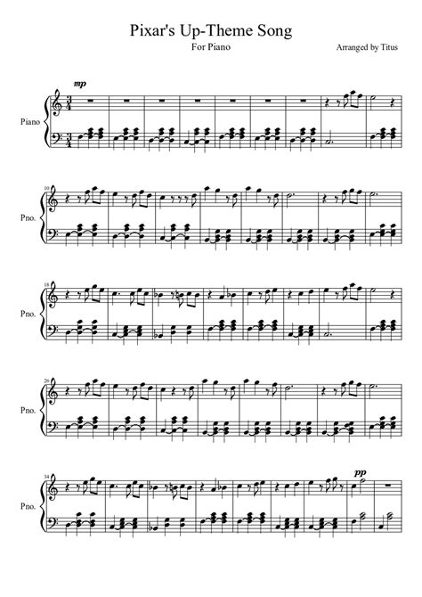 Piano notes for 'mad at disney' by salem ilese. Pixar's 'Up!' Theme Song | MuseScore.com | Violin music ...