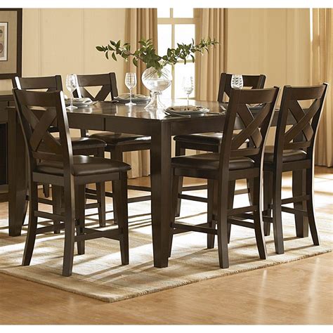 Homelegance Crown Point 7 Piece Counter Height Dining Room Set Beyond