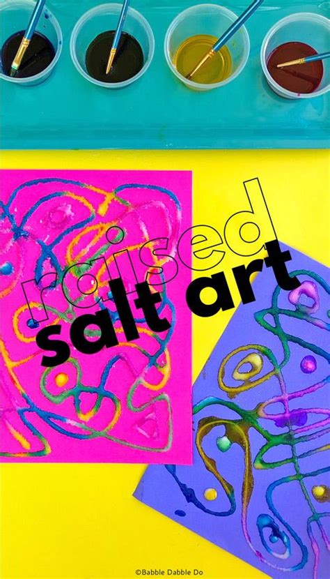 How To Do The Classic Raised Salt Art Project Salt Art Salt Art