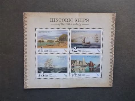 New Zealand 2022 Historic Ships 4 Stamp Mini Sheet Mint Stamps 1533