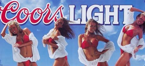 Coors Light Beer Four Babes In Bikini Original Advertising Poster Shoes David Pollack Vintage
