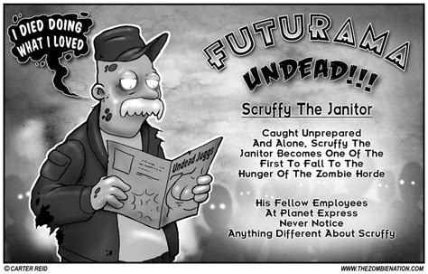 Futurama Undead Scruffy The Janitor Futurama Undead