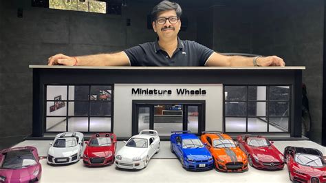 Diy Realistic Miniature Sports Cars Dealership Diorama Off