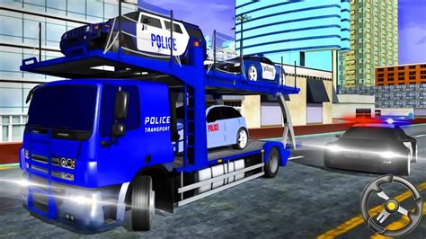 Us Police Car Transport Simulator 2019 Driving Police Trucks