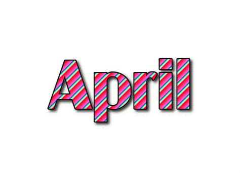 April 徽标 来自火焰文本的免费名称设计工具
