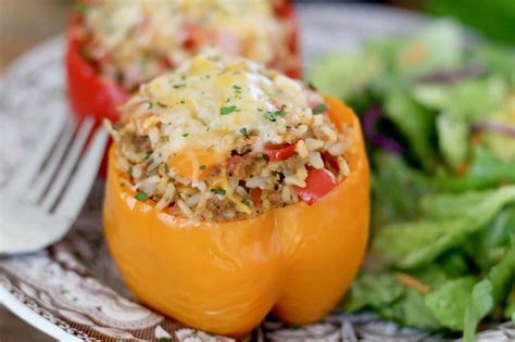Crock Pot Stuffed Peppers The Country Cook