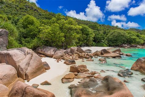 Anse Lazio Paradise Beach In Seychelles Island Praslin Stock Image