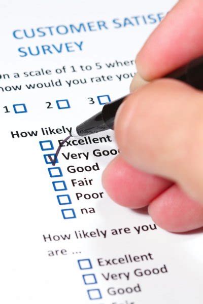 Customer Service Satisfaction Survey Or Exam Multiple Choice Stock