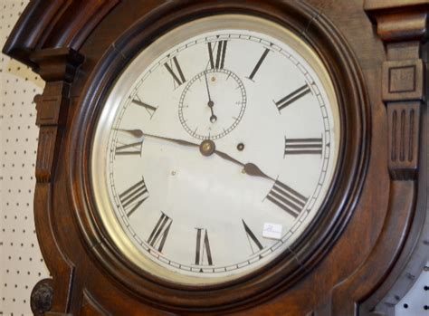Sold Price Antique Us Clock Co Wall Regulator Clock With Deadbeat