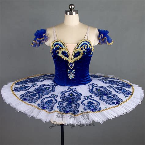 Delicated Blue Professional Ballet Tutu For Ballerina Romantic Ballet