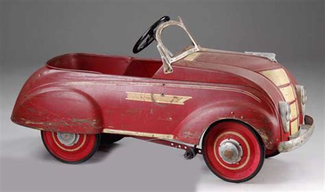 Steelcraft Chrysler Airflow Pedal Car Antique Toys Library