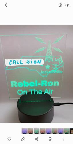 Personalized Ham Radio Call Sign On Air Custom Led Light Ebay