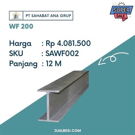 Jual Besi Wf 200 Panjang 12 M Surabaya Sahabat Ana Grup
