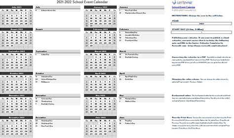 Free Printable Academic Calendar Templates Excel Word Pdf 2020 2021 Two