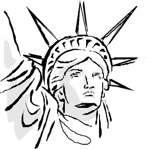 Statue of liberty coloring page. statue of liberty coloring pages for kids | Desenhos, Tio sam