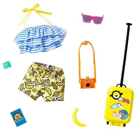 Barbie Doll Clothes Minions Fashion Pack With Outfit And Accessories