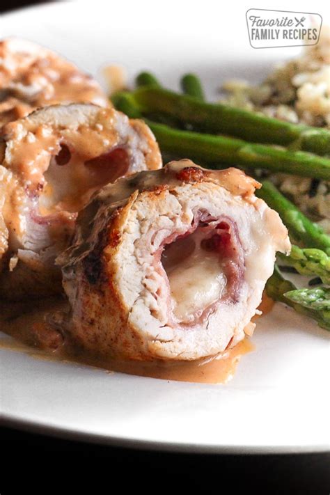 Roll up each chicken breast starting at one of the short ends. Chicken Cordon Bleu | Favorite Family Recipes