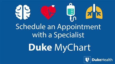 schedule an appointment with a specialist using duke mychart youtube