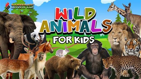 Wild Animals For Kids Learning Youtube