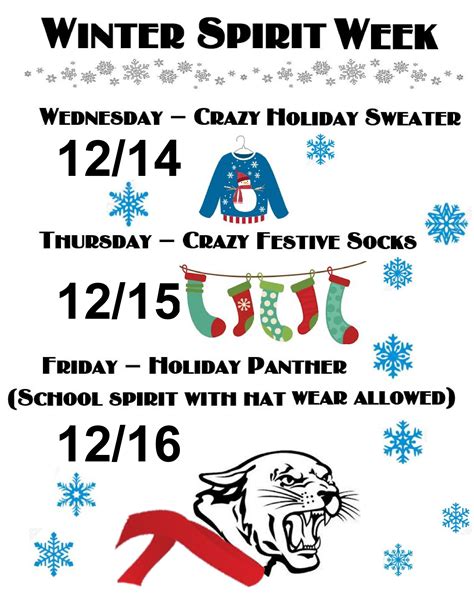 Search for christmas spirit design to find additional matching templates. Student Council is excited to announce the first ever Winter Spirit Week! - Dr. Phillips Guidance