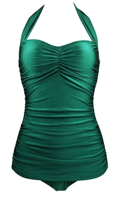 Cocoship 50s Vintage Solids Inspired Classic One Piece Pin Up Sheath