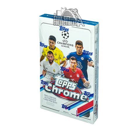 Topps Uefa Champions League Chrome Soccer Hobby Box Steel