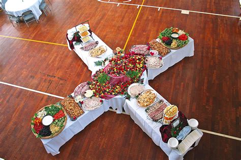 Possible Buffet Serving Layout Wedding Catering Food Displays