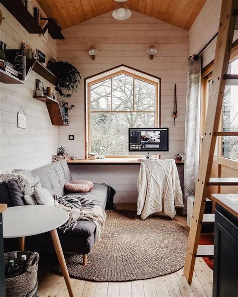 A Cozy Tiny House Living Work Room Cozyplaces Tiny House Cabin Tiny