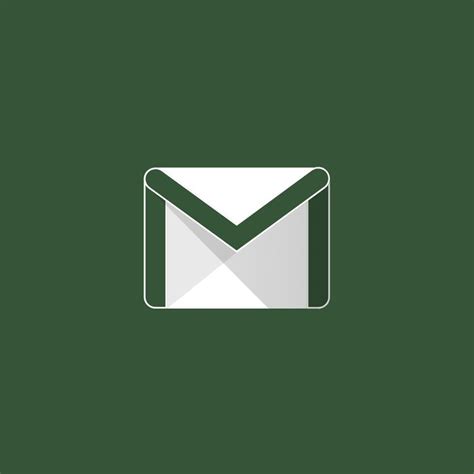 Dark Green Gmail Icon Iphone Icon Ios App Icon Design Phone Icon