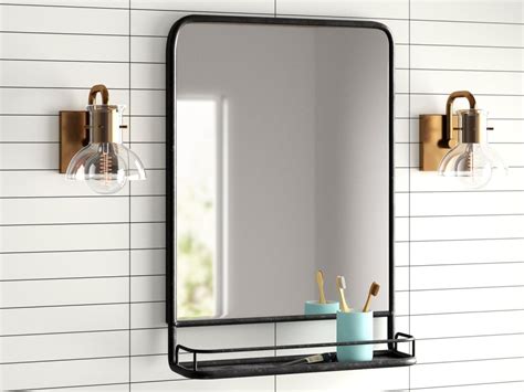 Small Mirror With Shelf For Bathroom Mirror Ideas