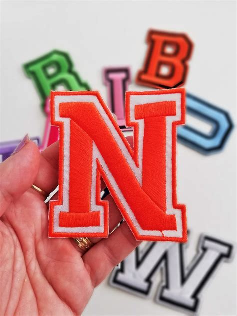 Iron On Varsity Letter Patches Letter Bhw