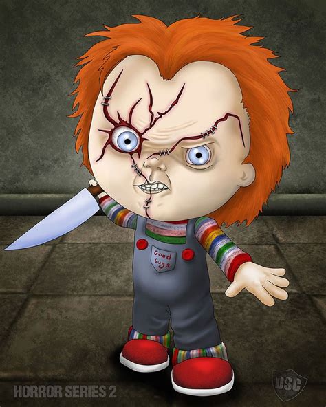 Chucky El Muñeco Diabólico Childs Play Caricaturas De Terror