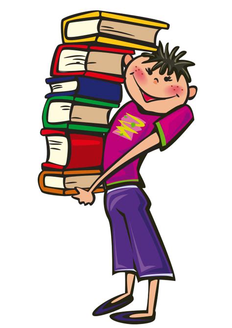 Student Carrying Books Clipart Clip Art Library