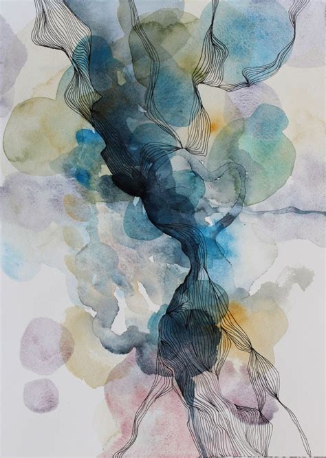 A Thing Recollected 2014 By Helen Wells Abstract Watercolor Art Art