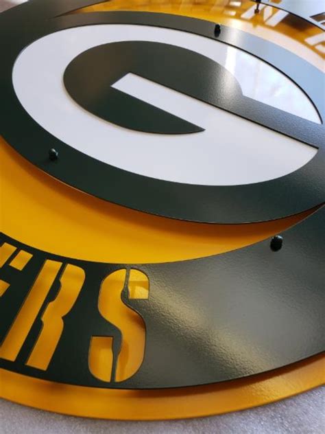 Green Bay Packers Metal Sign Green Bay Packers Sports Etsy
