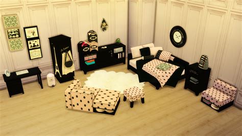 Sims 4 Cc Hotspot — Leo Sims Chic Paris Bedroom Set Set Includes