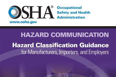 Osha Releases Hazard Classification Guide To Explain Regulatory